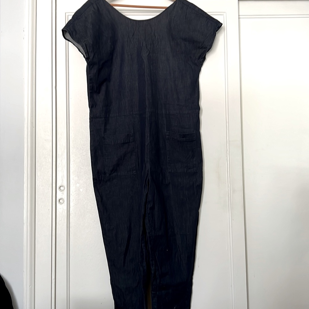 Erica Tanov Denim Jumpsuit L